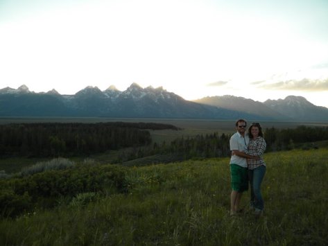 Little known fact: Forest Service land camping has the best views of the Tetons. 